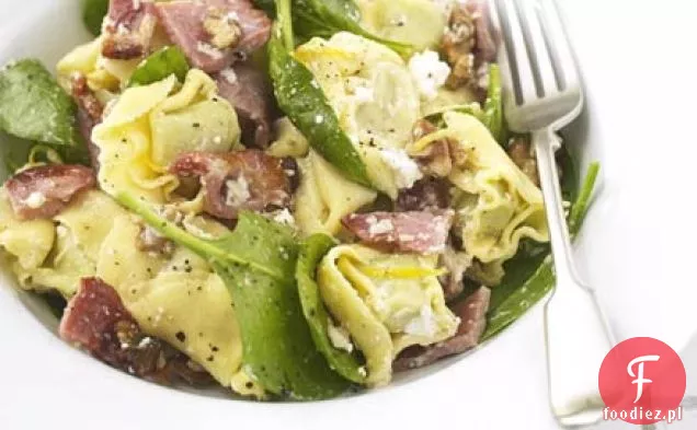 Tortellini z ricottą, szpinakiem i boczkiem