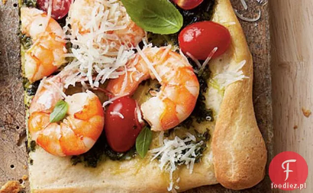 Pizza Z Krewetkami-Pesto