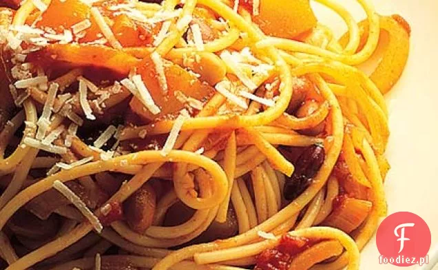 Spaghetti z dyni i fasoli