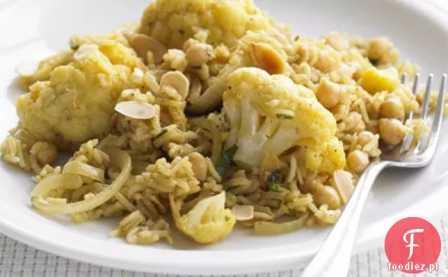 Kalafior i ciecierzyca pilaf