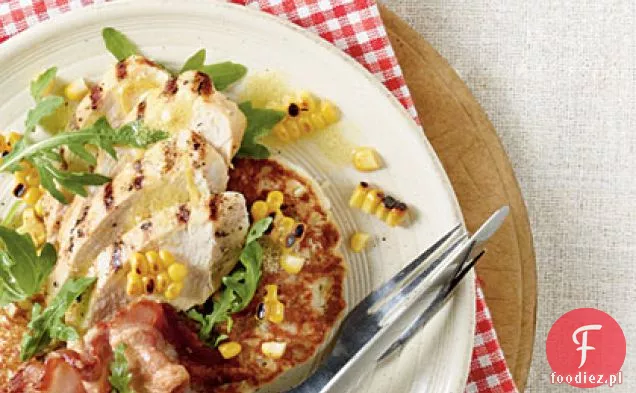 Grillowany kurczak ze świeżą kukurydzą