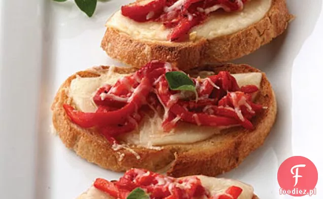 Pieczona Czerwona Papryka Crostini