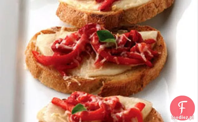 Pieczona Czerwona Papryka Crostini