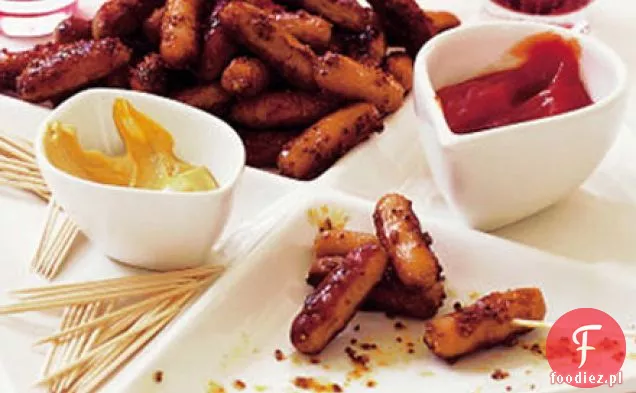 Glazurowane parówki miodowo-musztardowe