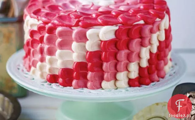 Edd Kimber ' s Bakewell ombre cake