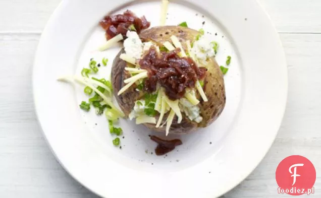 Three cheese & onion jacket potato topper