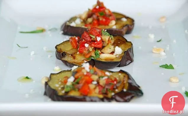 Grillowany Bakłażan Z Pieczoną Papryką Tapenade