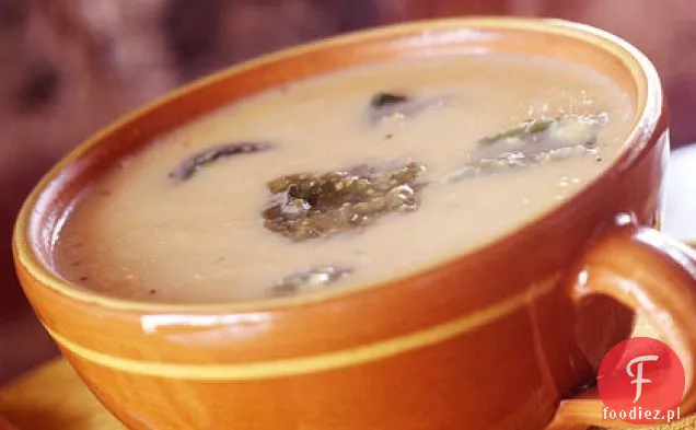Zupa kukurydziana-Poblano z salsą Verde