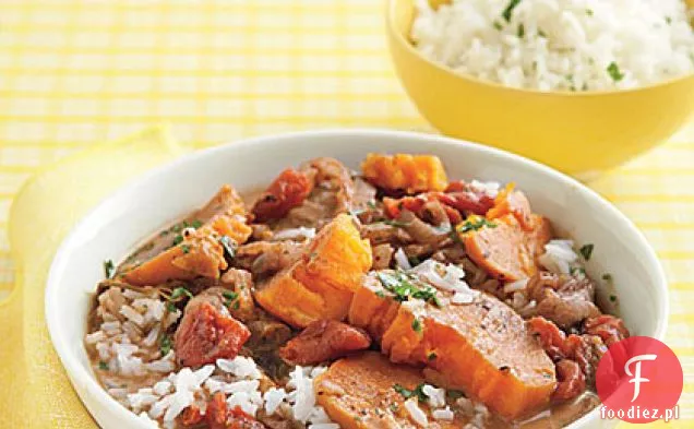 Wolnowarowy Gulasz Orzechowo-Słodko-Ziemniaczany