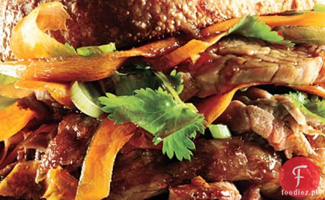 Kanapki Wieprzowe Marynowane Sojowo