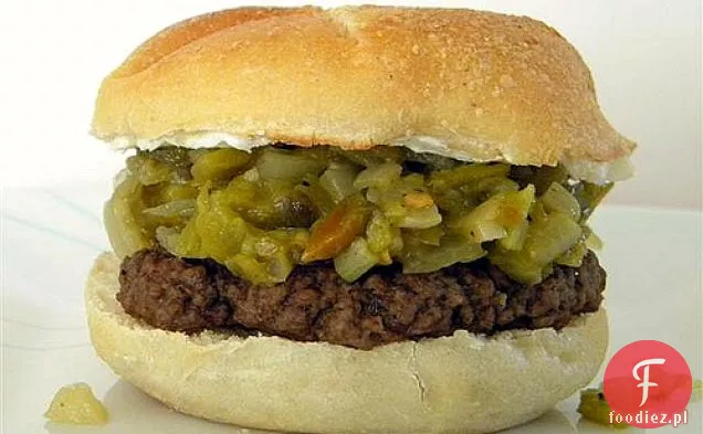 Green Chile Pepper & Cream Cheese Burger