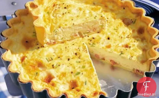 Tarta Taleggio, boczek i cebula dymka