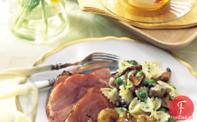 Szynka balsamiczna i Dijon z prażoną cebulą perłową