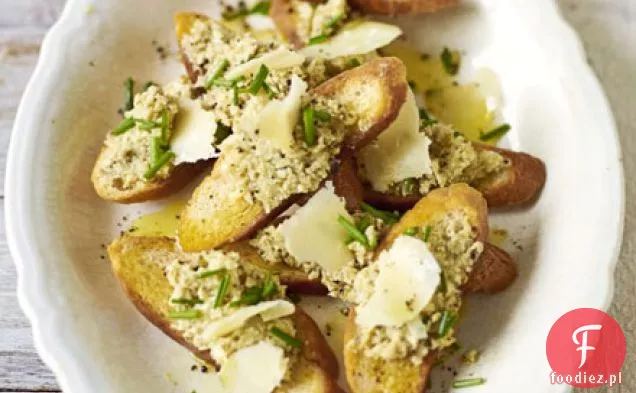 Crostini z karczochów i szczypiorku