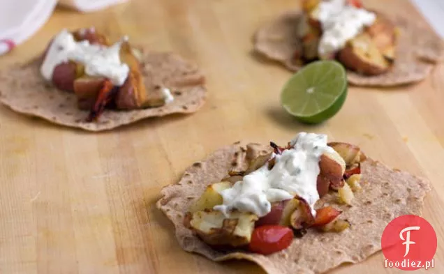 Taco Z Pieczonych Ziemniaków
