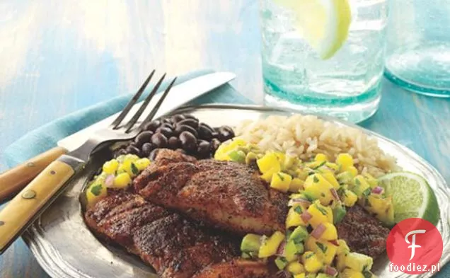 Blackened Snapper Z Salsą Mango