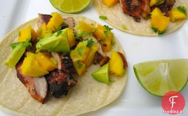 Tacos wieprzowe z salsą Mango-awokado