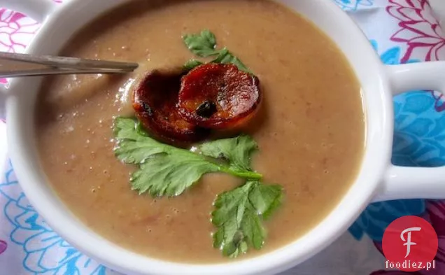 Crema de Frisoles con Chorizo (zupa z czerwonej fasoli z Chorizo)