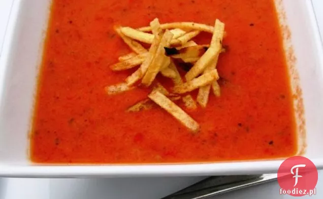 Zupa pomidorowo - pieprzowa pieczona (Sopa de Tomate y Pimentón)