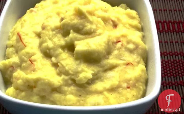 Szafran i czosnek puree ziemniaczane