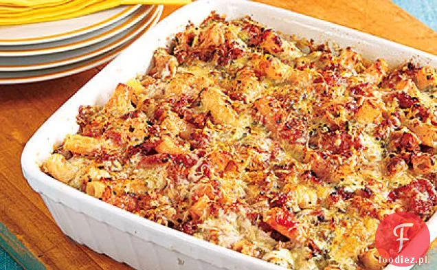 Pieczone Ziti z indykiem i Pesto