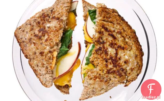 Grillowany Cheddar z jabłkami