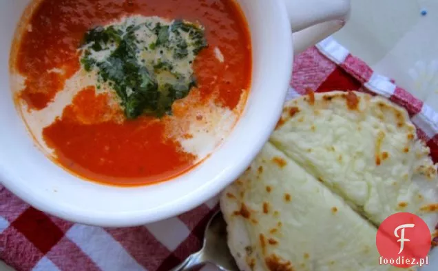 Sopa o Crema de Tomate con Albahaca (Zupa pomidorowo-Bazyliowa)
