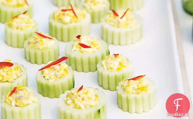 Deviled Cucumber Cups