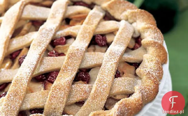 Ciasto z jabłkami i suszonymi wiśniami