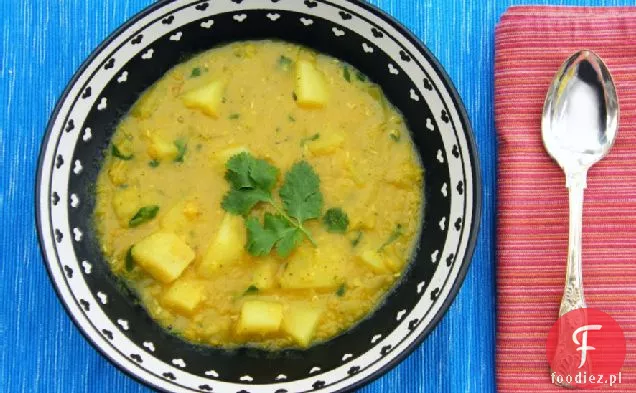 Zupa Z Ziemniaków I Czerwonej Soczewicy