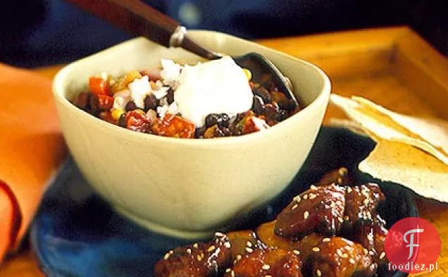 Czarna fasola i chorizo Chili
