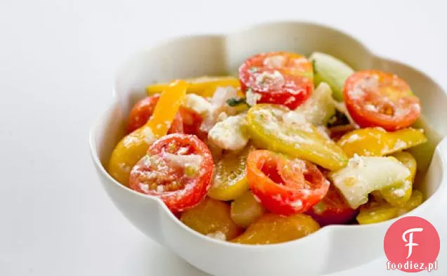 Sałatka Z Pomidorów Cherry Ogórków Feta