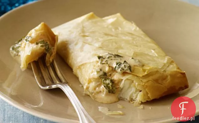Pikantny halibut pieczony w Filo