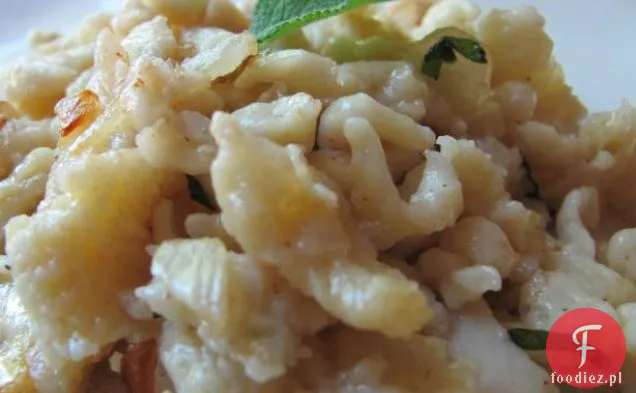 Spaetzle w maśle szałwiowym brązowym