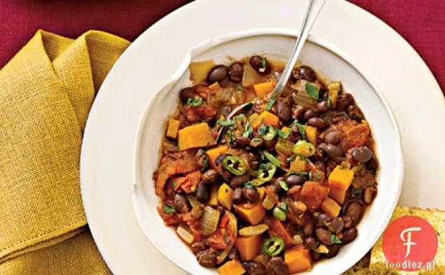 Chili Z Czarnej Fasoli Z Dynią Zimową