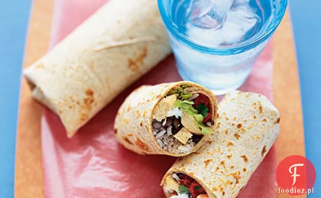 Pikantne Burritos Z Czarnej Fasoli