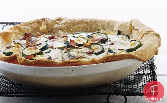Cukinia, bekon i Gruyère Quiche