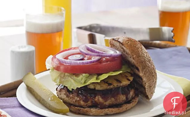 Hawajskie Burgery Z Indyka W Sosie Ananasowo-Papajowym