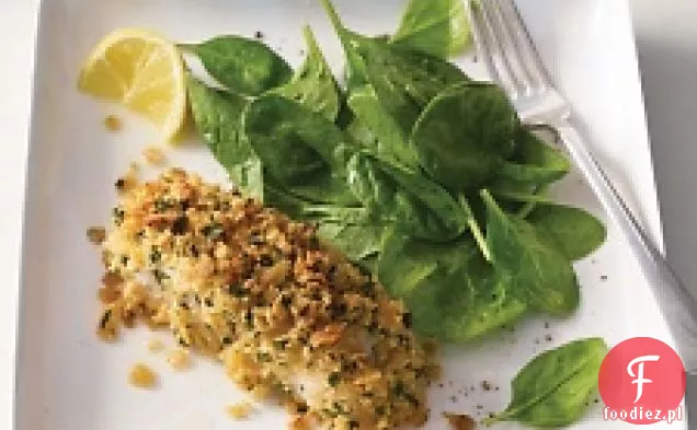 Chrupiący Pieczony Dorsz Z Cytryną