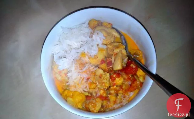 Kalafior Curry Z Kurczakiem