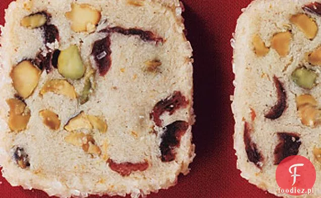 Pistacjowe Ciasteczka Z Żurawiną Icebox