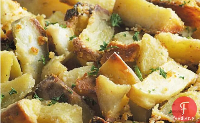 Złoty Parmezan Pieczone Ziemniaki