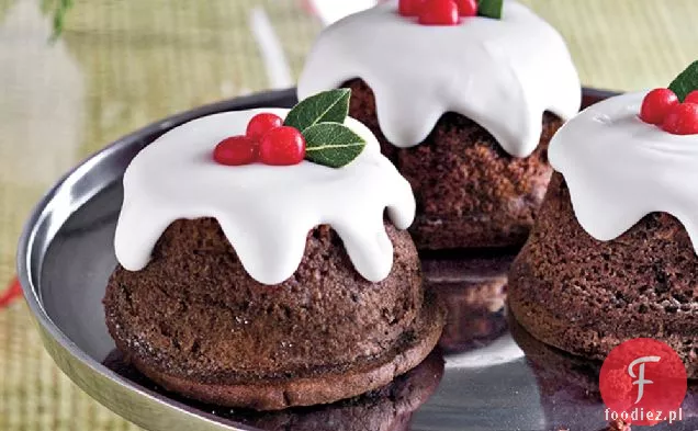Snowy Chocolate Baby Cakes