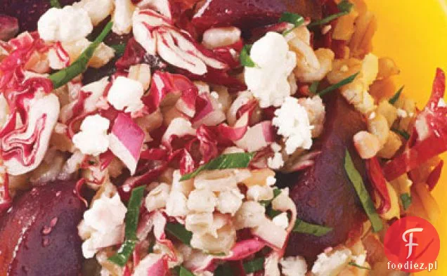 Farro, Radicchio i sałatka z pieczonych buraków