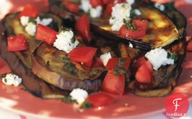 Grillowany Bakłażan Z Pomidorem, Ricottą I Pesto