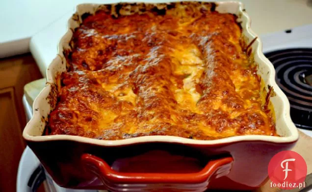 Pieczony Bakłażan I Portobello Lasagne Z Grzybami