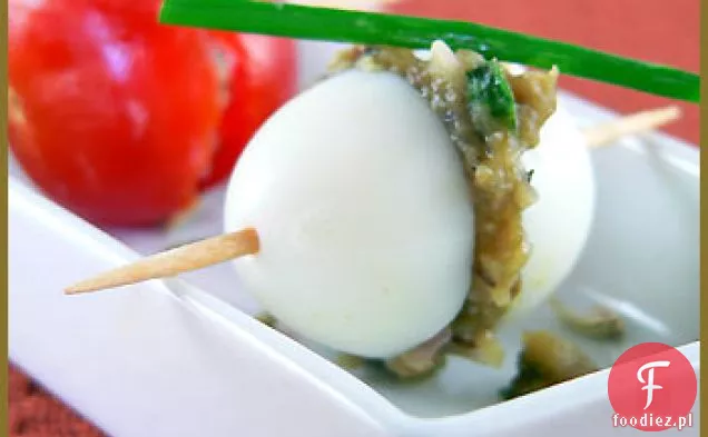 Puree Z Nerkowca I Bakłażana W Jajkach Przepiórczych