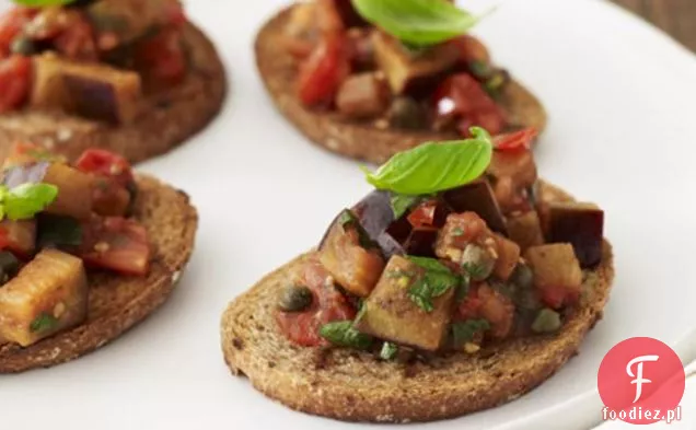 Bakłażan I Pomidor Crostini