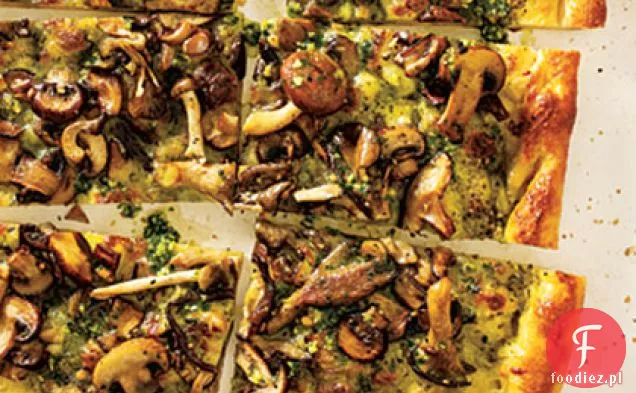 Cztery Pieczarkowe Pesto Pizza