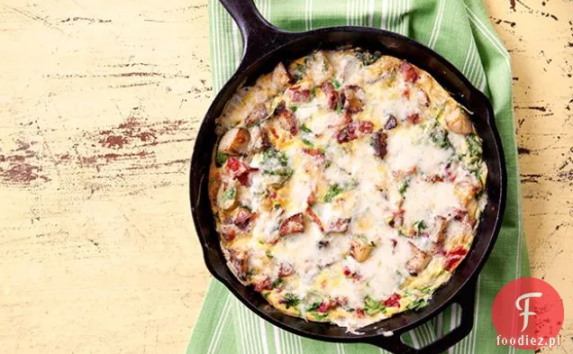 Frittata z boczkiem i ziemniakami